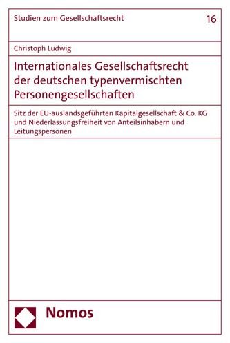 Cover for Ludwig · Internationales Gesellschaftsrec (Book) (2020)