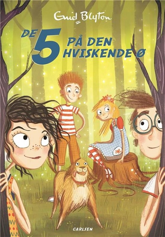 Cover for Enid Blyton · De 5: De 5 (20) - De 5 på Den Hviskende Ø (Sewn Spine Book) [1. Painos] (2020)