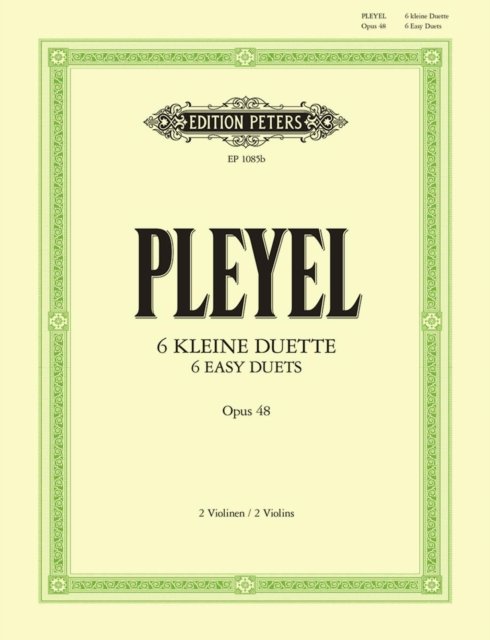 Cover for Ignaz Joseph Pleyel · 6 Easy Duets Op. 48 (Sheet music) (2001)