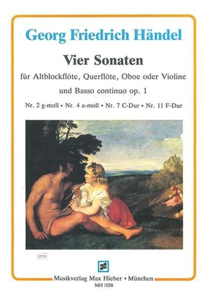 Cover for Handel · Vier Sonaten,Altblfl.u.BC op.1 (Bok)