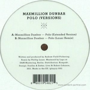 Cover for Maxmillion Dunbar · Polo (Versions) (12&quot;) (2012)