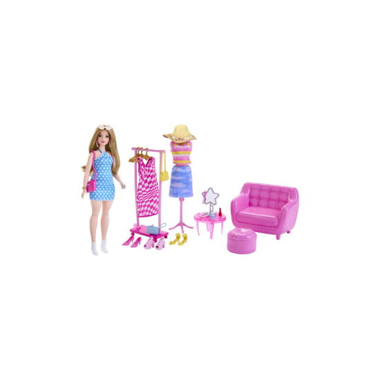 Barbie Fashionista Pop met Kledingrek - Mattel - Koopwaar -  - 0194735162390 - 