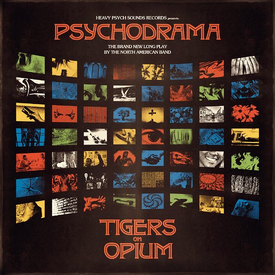 Tigers on Opium · Psychodrama (3 Colour Striped Blue / Black / Red Vinyl) (LP) (2024)