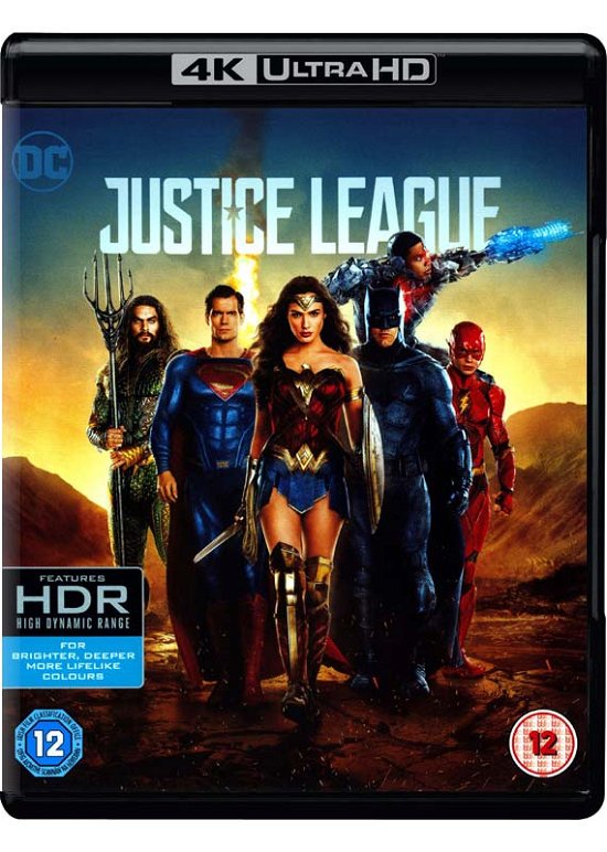 Cover for Justice League 4k · DC Justice League (4K UHD Blu-ray) (2018)