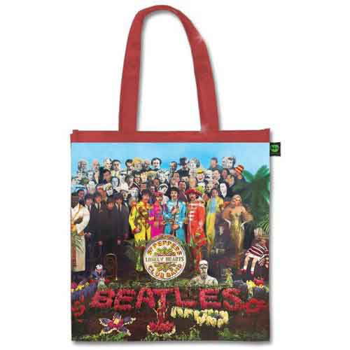 The Beatles Eco Shopper: Sgt Pepper Shiny Version (Red) (Back Print) - The Beatles - Produtos - Apple Corps - Accessories - 5055295388390 -
