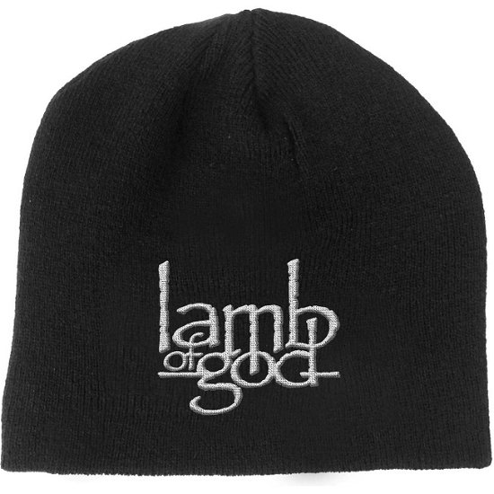 Cover for Lamb Of God · Lamb Of God Unisex Beanie Hat: Logo (Kläder) [Black - Unisex edition]