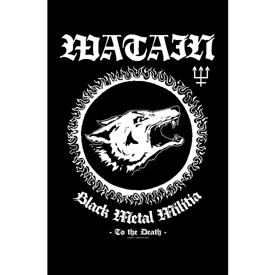 Watain Textile Poster: Black Metal Militia - Watain - Produtos -  - 5056365705390 - 