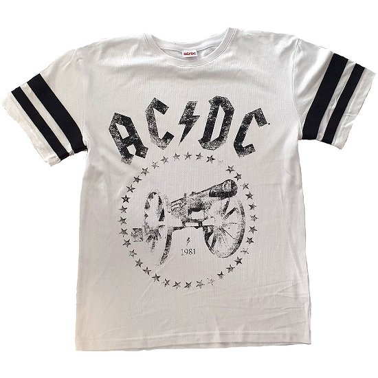 AC/DC Unisex T-Shirt: For Those About to Rock American Football Style - AC/DC - Merchandise -  - 5056368618390 - 
