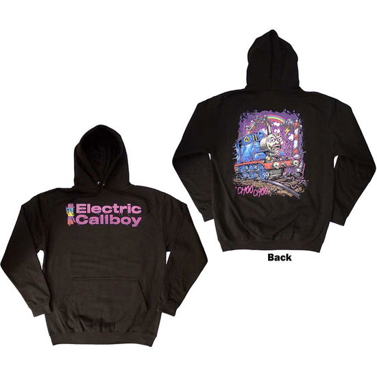 Electric Callboy Unisex Pullover Hoodie: Choo Choo (Back Print) - Electric Callboy - Merchandise -  - 5056737256390 - June 6, 2024