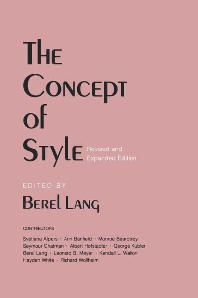 Cover for Berel Lang · The Concept of Style (Paperback Bog) [Revised and Expanded edition] (1987)