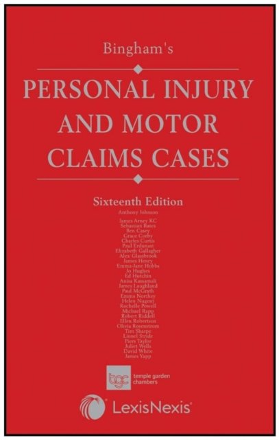Cover for Anthony Johnson · Bingham &amp; Berrymans’ Personal Injury and Motor Claims Cases (Hardcover Book) (2023)