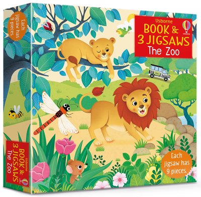 Cover for Sam Taplin · Usborne Book and 3 Jigsaws: The Zoo - Book and 3 Jigsaws (Tavlebog) (2020)