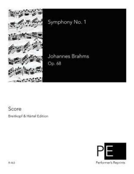Cover for Johannes Brahms · Symphony No. 1 (Taschenbuch) (2015)