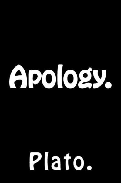 Cover for Plato · Apology. (Paperback Book) (2016)