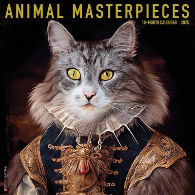 Cover for Animal Masterpieces 2025 12 X 12 Wall Calendar (Calendar) (2024)