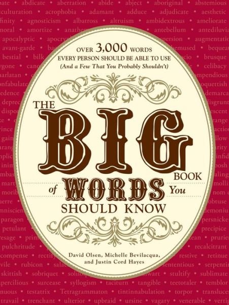 Cover for David Olsen · The Big Book of Words You Should Know: Over 3,000 Words Every Person Should be Able to Use (And a few that you probably shouldn't) (Paperback Bog) (2009)