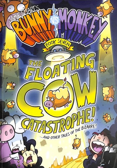 Cover for Jamie Smart · Bunny vs Monkey 7: The Floating Cow Catastrophe! - Bunny vs Monkey (Paperback Book) (2020)
