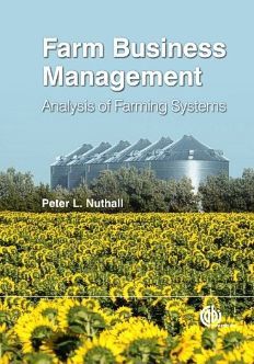 Cover for Nuthall, Peter L (Lincoln University, New Zealand) · Farm Business Management: Analysis of Farming Systems (Hardcover Book) (2011)