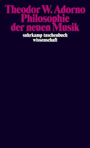 Cover for Theodor W. Adorno · Suhrk.TB.Wi.0239 Adorno.Phil.neu.Musik (Bok)