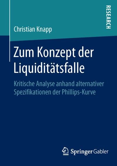 Cover for Knapp · Zum Konzept der Liquiditätsfalle (Book) (2016)