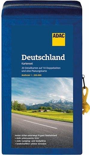 Cover for ADAC Verlag · ADAC KartenSet Deutschland: 20 Detailkarten auf 10 Doppelblättern (Gebundenes Buch) (2024)