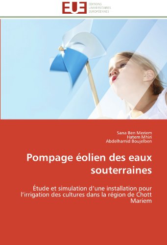 Cover for Abdelhamid Boujelben · Pompage Éolien Des Eaux Souterraines: Étude et Simulation D'une Installation Pour L'irrigation Des Cultures Dans La Région De Chott Mariem (Paperback Book) [French edition] (2018)