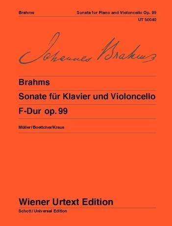 Cover for Johannes Brahms · Sonate F-Dur (Book) (1973)