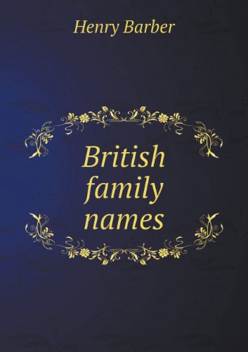 Cover for Henry Barber · British Family Names (Paperback Book) (2013)