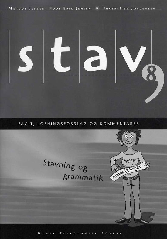 Cover for Poul Erik Jensen Inger-Lise Jørgensen · STAV 8 - Facit, løsningsforslag og kommentarer, 4.udgave (Sewn Spine Book) [4. Painos] (2013)