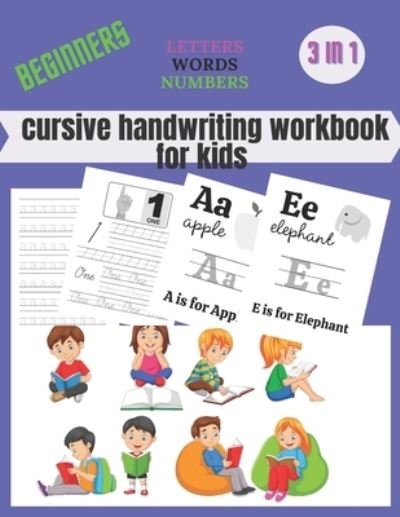Cover for Bahart&amp;#304; Cursive Handwriting · Cursive Handwriting Workbook for Kids Beginners (Paperback Book) (2021)
