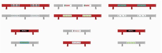 Scalextric Crash Barriers With Stickers (12/22) * - Scalextric - Merchandise -  - 5055286707391 - 