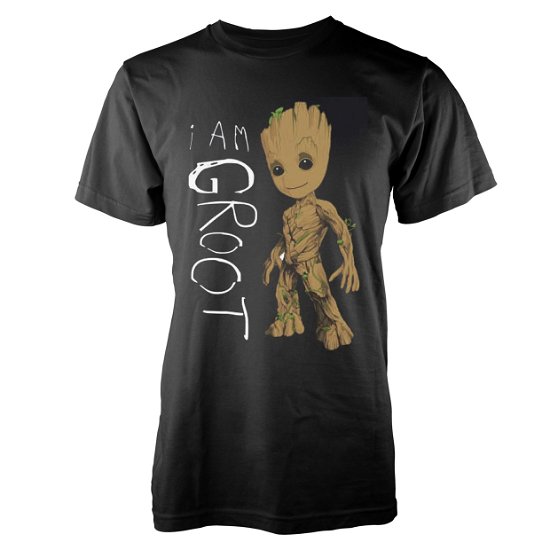 Cover for Marvel Guardians of the Galaxy Vol 2 · I Am Groot Scribbles (T-shirt) [size S] [Black edition] (2017)