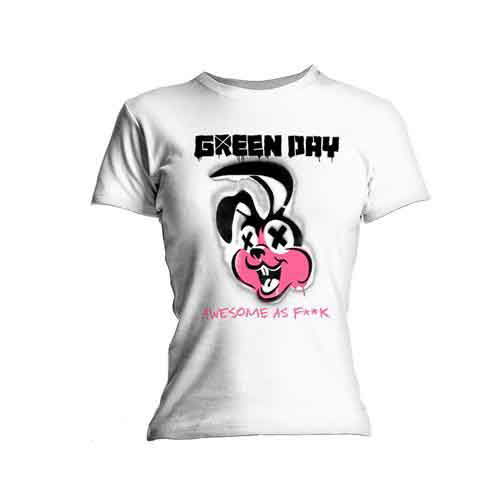 Green Day Ladies T-Shirt: Road Kill (Skinny Fit) - Green Day - Marchandise - Unlicensed - 5056368666391 - 21 mars 2011