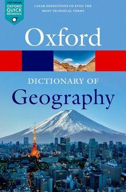 Cover for Mayhew, Susan (Teacher, Fellow of the Royal Geographical Society) · A Dictionary of Geography - Oxford Quick Reference (Paperback Book) [6 Revised edition] (2023)