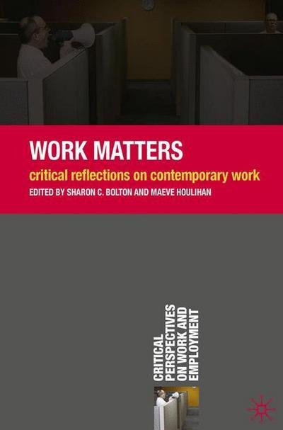 Cover for Sharon Bolton · Work Matters (Bog) (2009)