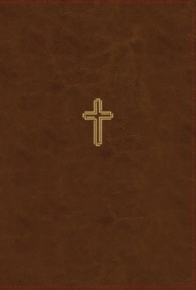 Cover for Zondervan · NASB, Thinline Bible, Giant Print, Leathersoft, Brown, Red Letter, 1995 Text, Thumb Indexed, Comfort Print (Leather Book) (2020)