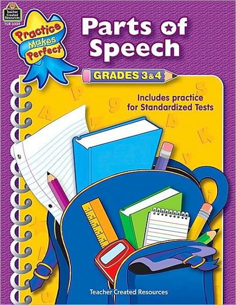 Parts of Speech Grades 3-4 (Language Arts) - Sarah - Książki - Teacher Created Resources - 9780743933391 - 1 marca 2002