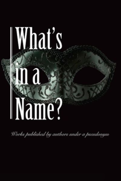 Cover for Morgan Gassert · What's in a Name? (Paperback Book) (2018)