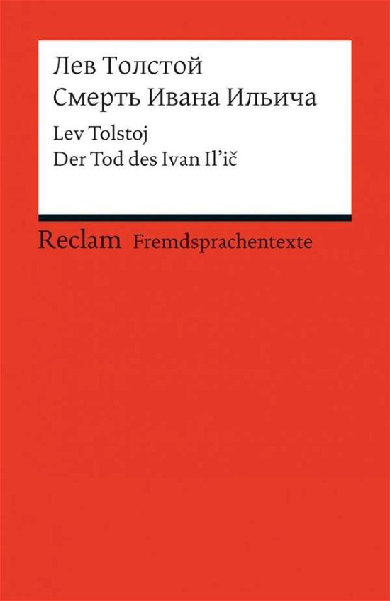 Cover for Lev Tolstoj · Reclam UB 19839 Tolstoj.Smert Ivana Il (Bog)