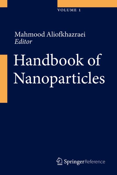 Cover for Mahmood Aliofkhazraei · Handbook of Nanoparticles (Hardcover Book) (2015)