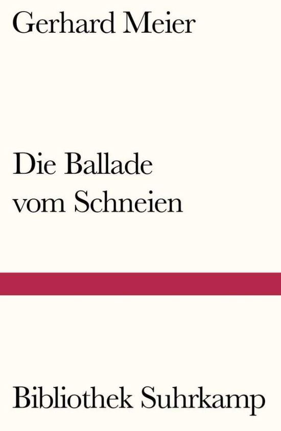 Cover for Meier · Die Ballade vom Schneien (Book)