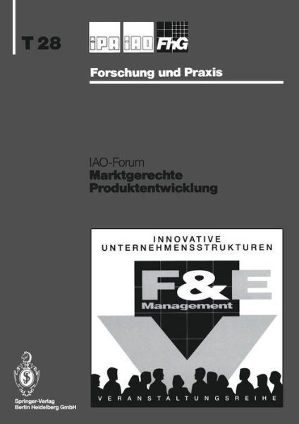 Cover for H -j Bullinger · Marktgerechte Produktentwicklung - IPA-Iao - Forschung Und Praxis Tagungsberichte (Paperback Bog) [1992 edition] (1992)