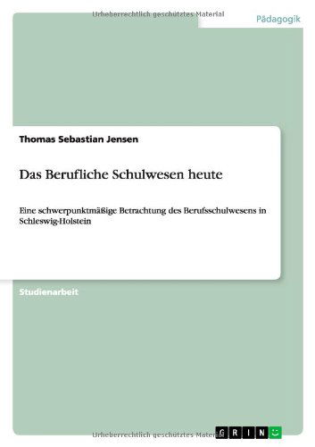 Cover for Jensen · Das Berufliche Schulwesen heute (Book) [German edition] (2010)