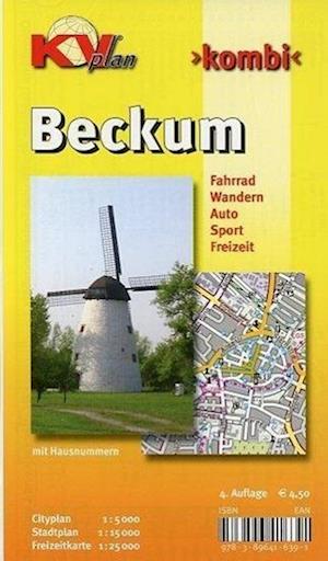 Cover for KommunalVerlag · Beckum, KVplan, Radkarte / Wanderkarte / Stadtplan, 1:25.000 / 1:15.000 / 1:5.000 (Map) (2012)