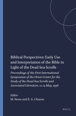 Cover for Michael Stone · Biblical Perspectives: Early Use and Interpretation of the Bible in Light of the Dead Sea Scrolls (Hardcover Book) (1998)