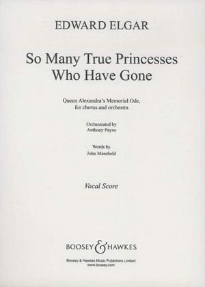 Cover for Edward Elgar · So Many True Princesses Who Have Gone (Sheet music) (2004)