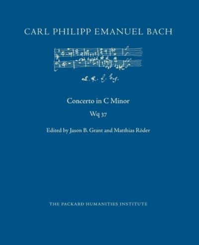 Cover for Carl Philipp Emanuel Bach · Concerto in C Minor, Wq 37 (Pocketbok) (2021)