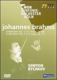 Cover for Brahms / Bychkov / Wdr Sinfonieorchester Koln · Symphonies 1 &amp; 2 (DVD) [Widescreen edition] (2005)