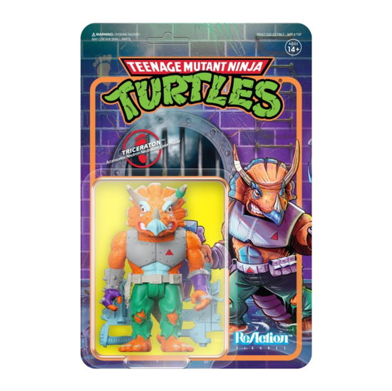 Teenage Mutant Ninja Turtles Reaction Wave 6 - Triceraton - Teenage Mutant Ninja Turtles - Produtos - SUPER 7 - 0840049821392 - 30 de dezembro de 2022