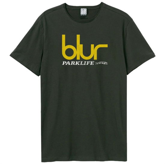 Blur Parklife Greyhound Amplified Vintage Charcoal Small T Shirt - Blur - Marchandise - AMPLIFIED - 5054488860392 - 